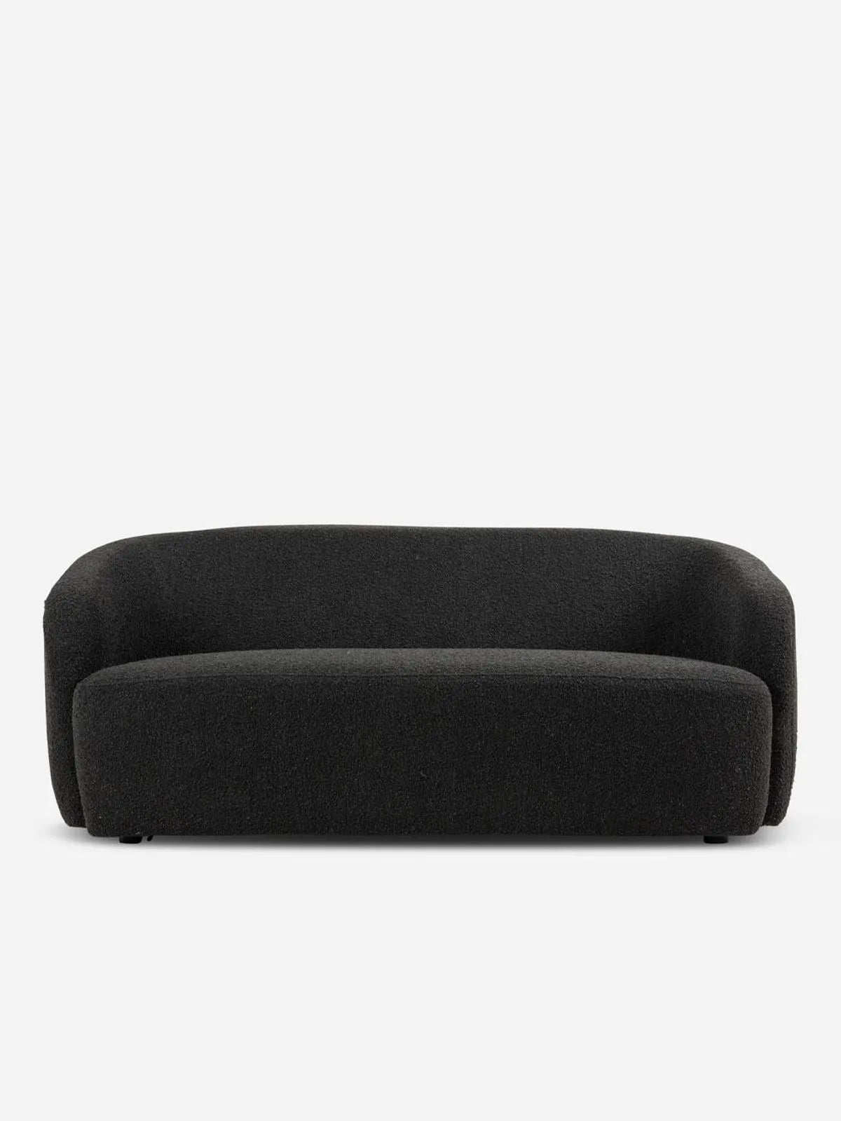 Curved Boucle 4-Seater Sofa