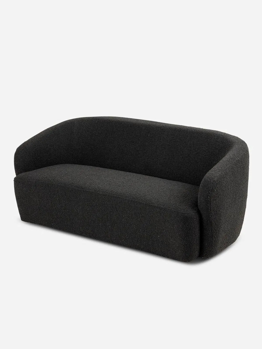 Curved Boucle 4-Seater Sofa