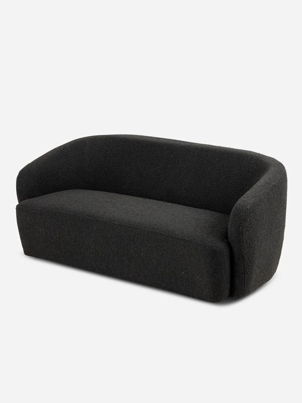 Curved Boucle 4-Seater Sofa