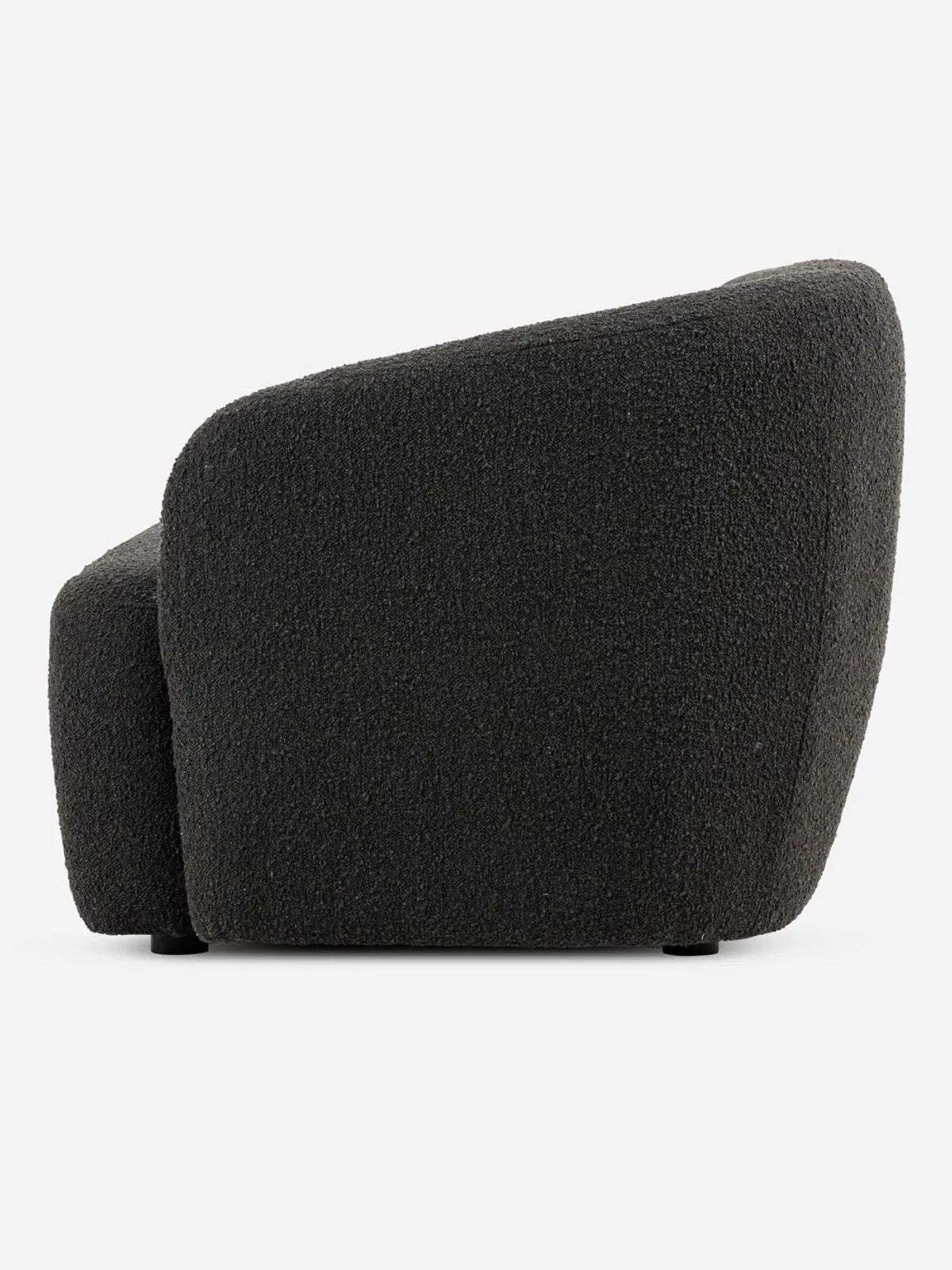 Curved Boucle 4-Seater Sofa