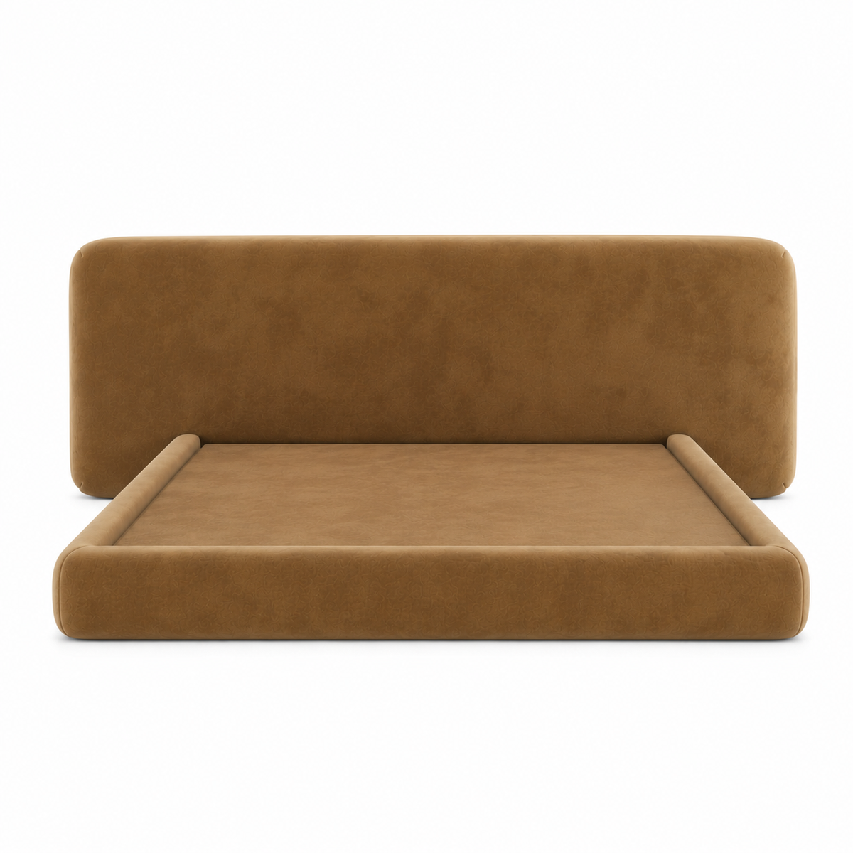 Brown Nova Floating Headboard, Footboard ( Excl Matt )