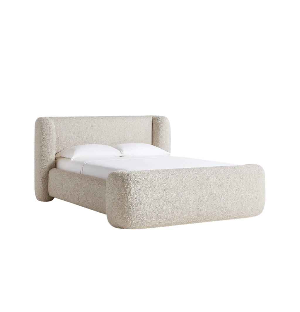 Boucle Beige Headboard,Footboard ( Excl Matt )