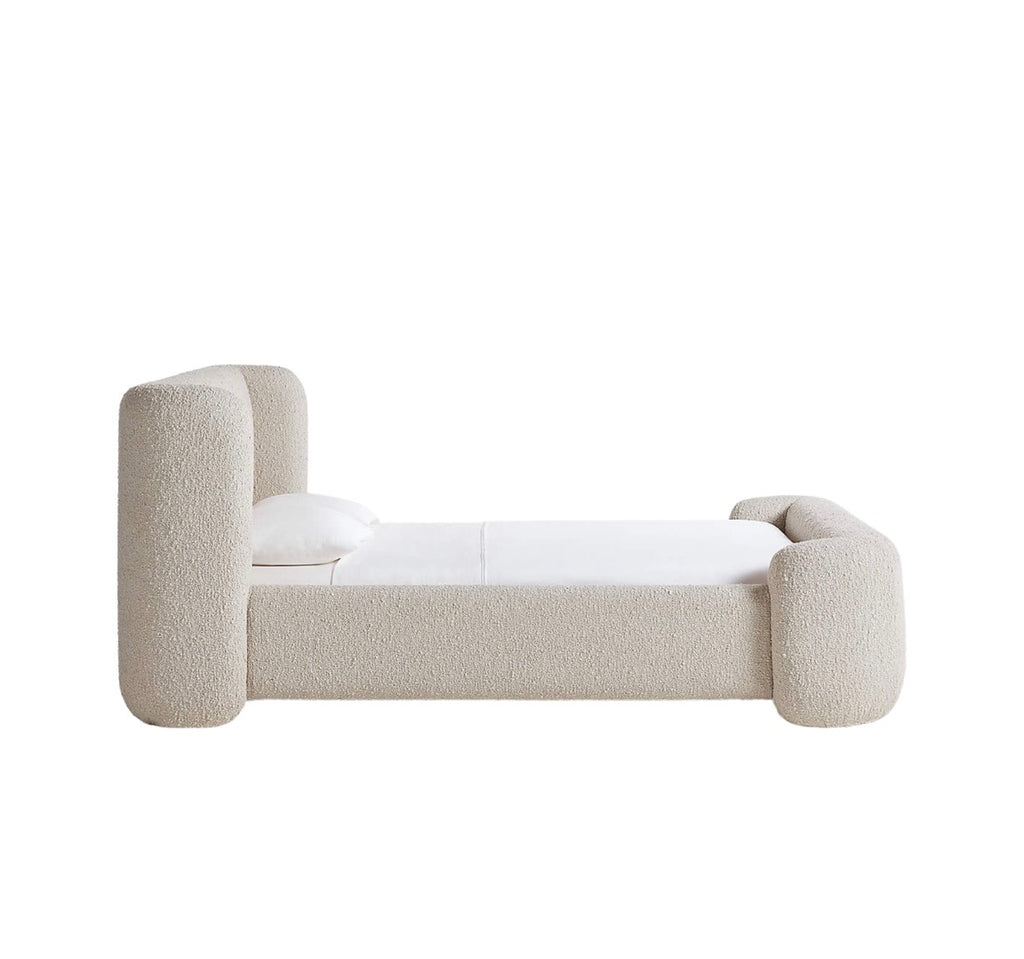 Boucle Beige Headboard,Footboard ( Excl Matt )