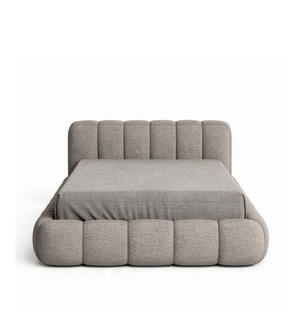 Grey Polyester Headboard,Footboard ( Excl Matt )