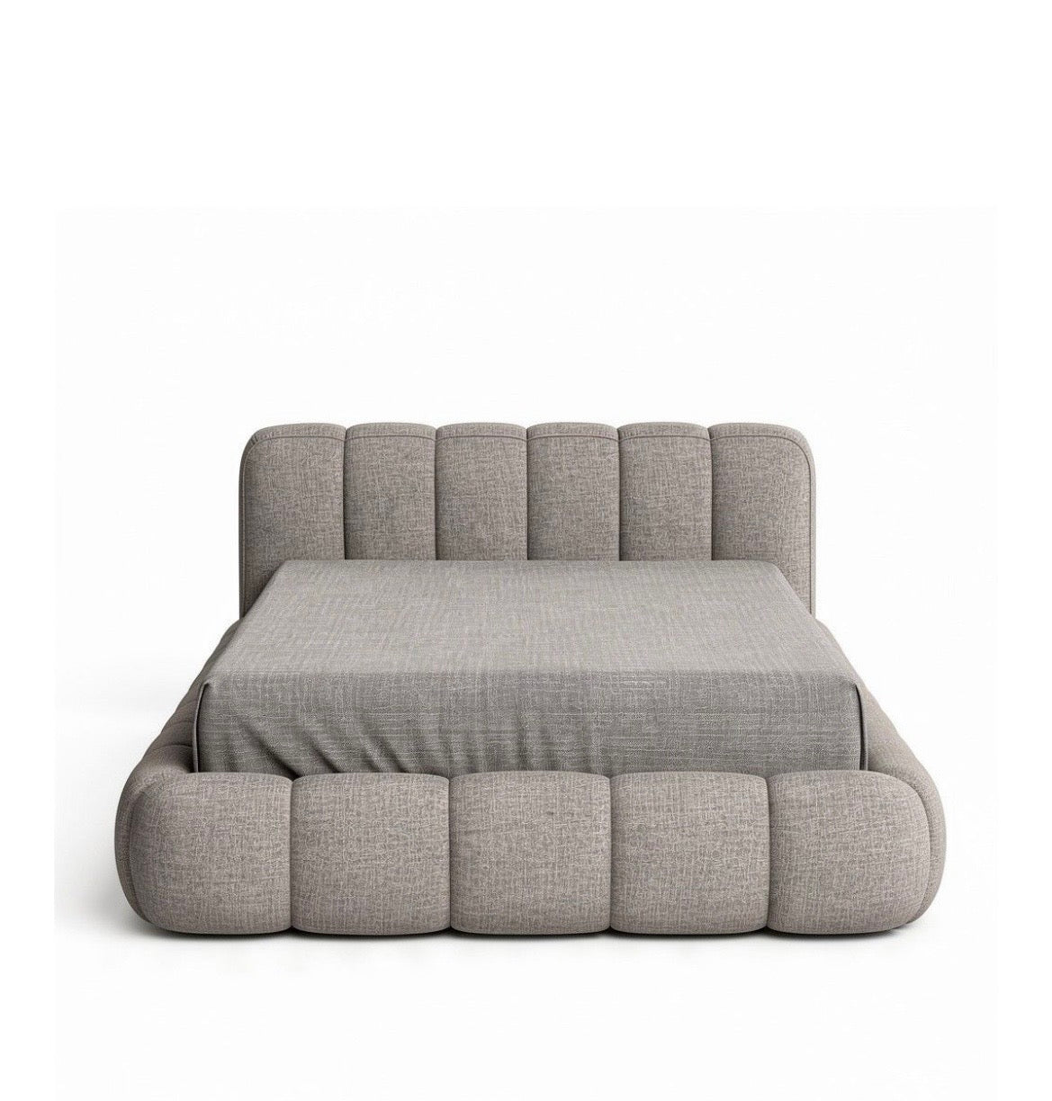 Grey Polyester Headboard,Footboard ( Excl Matt )