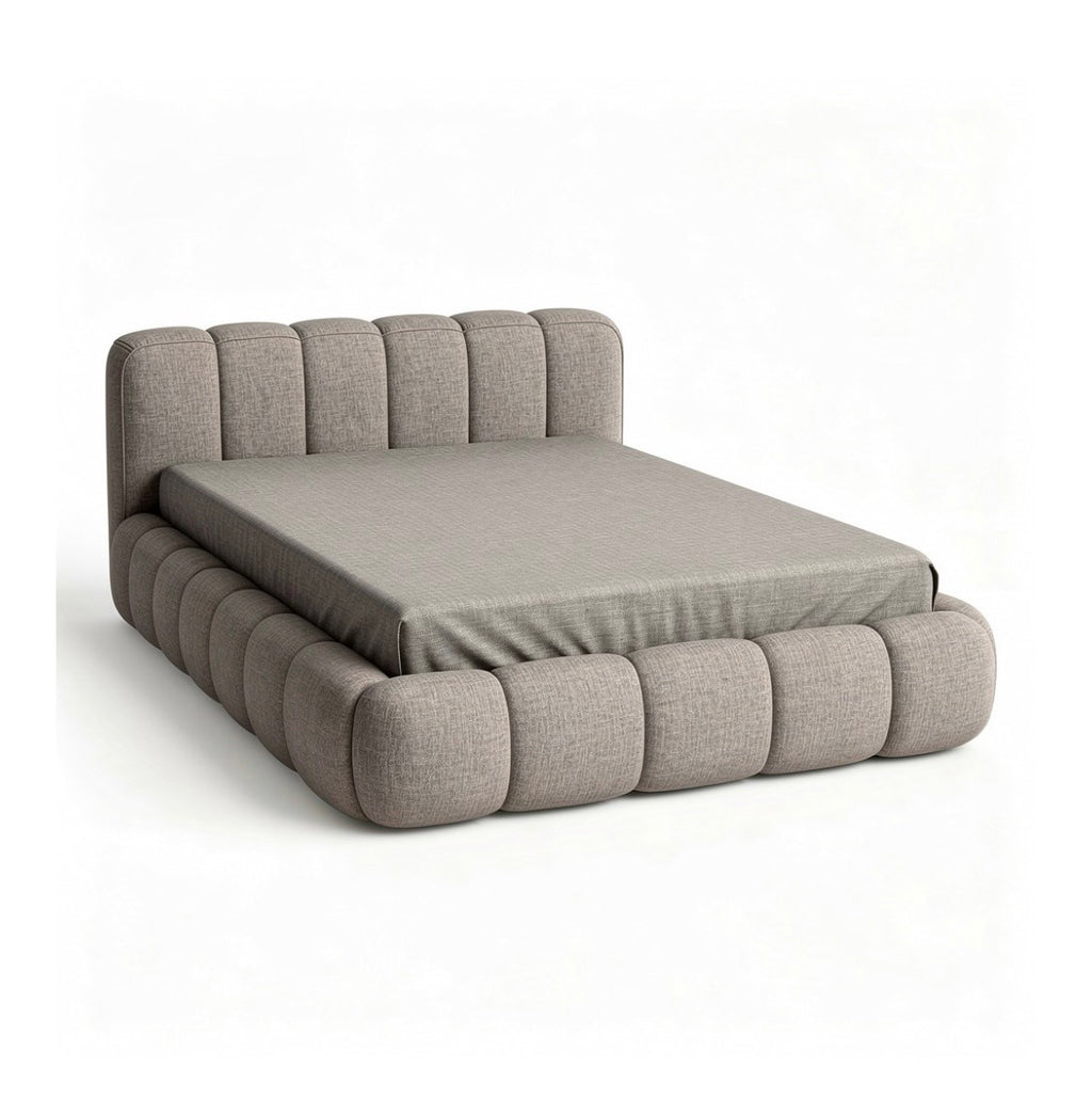 Grey Polyester Headboard,Footboard ( Excl Matt )