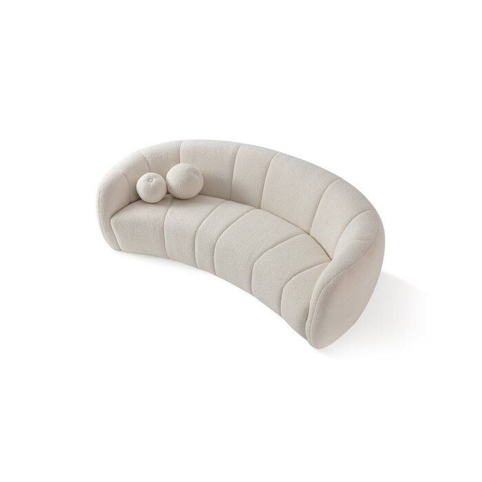 Boucle Fabric 3-Seater Couch
