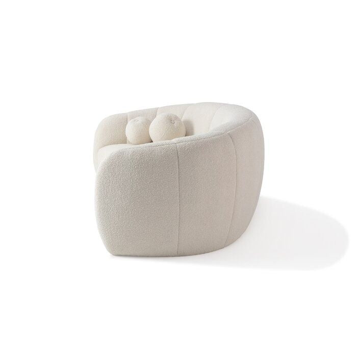 Boucle Fabric 3-Seater Couch