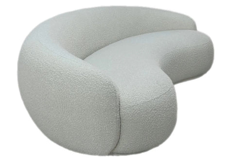 3-Seater Boucle Curved Couch