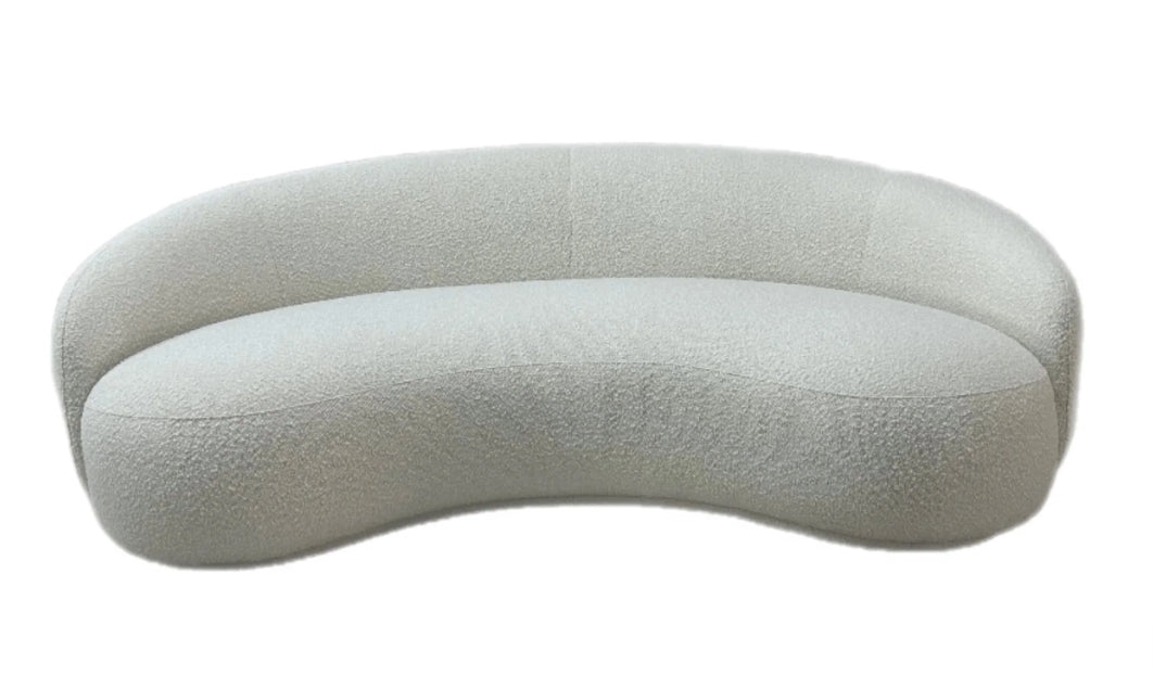 3-Seater Boucle Curved Couch
