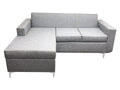 Grey Cotton 3-Seater Couch
